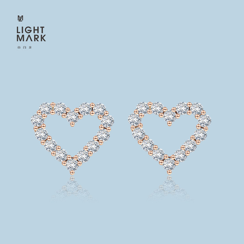 Lightmark 25年最新|LightMark小白光Lace系列18K金钻石耳钉,轻奢通勤必入!避坑指南+真实佩戴体验-合成处理钻石耳饰-淘宝好物网
