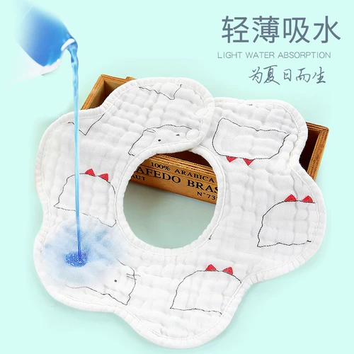 Детский хлопковый слюнявчик, марлевый нагрудник для раннего возраста