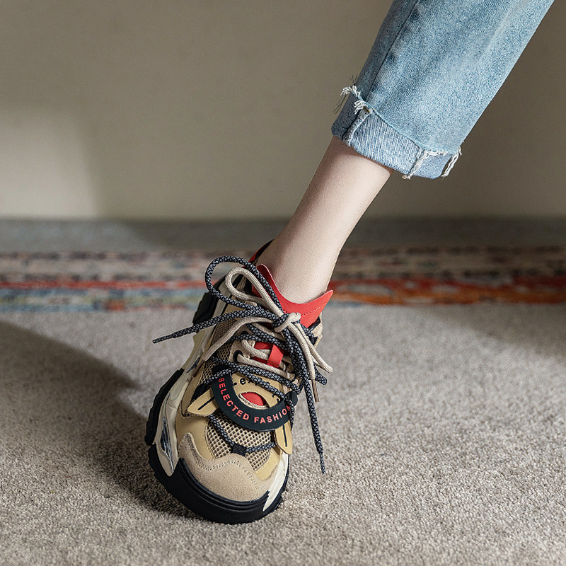 Mary Danny is tall, thin, and long legs ~ fried street dad shoes, popular casual sports, ins tide increased by 5cm