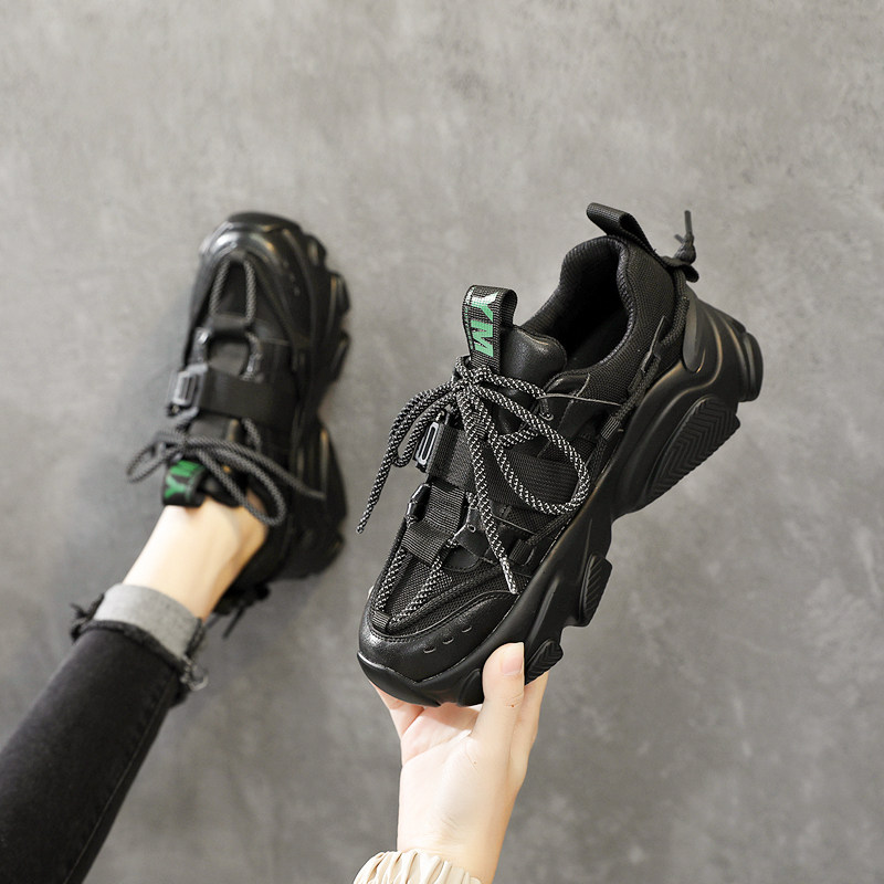 Mary Danny out of the big long legs ~ temperament old daddy shoes women 100 hitch casual sneakers with a surge of 5cm