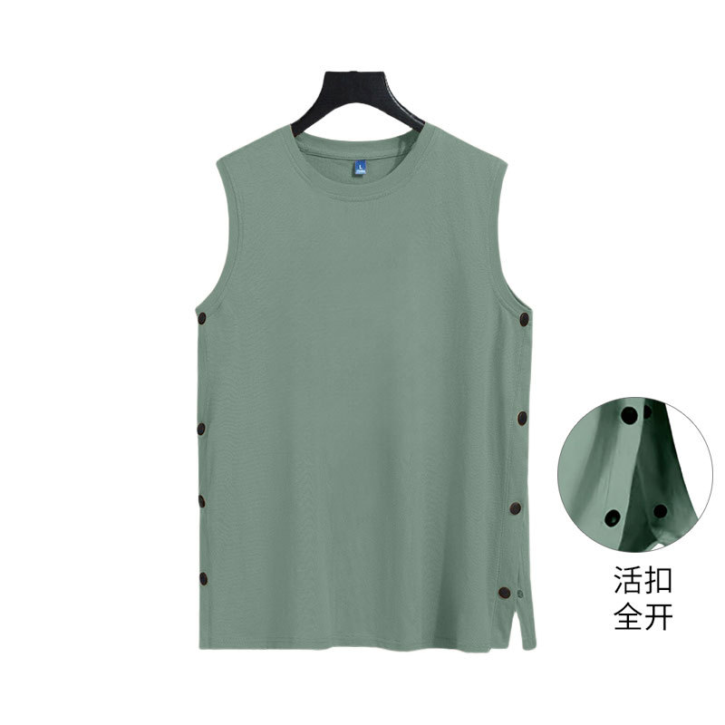 Special Vest for Post-Fracture Surgery, Unisex, Summer, Double-Sided Button-Up, Fully Open, Solid Color, Loose-Fitting Upper Garment for Arm Rehabilitation Special Vest for Post-Fracture Surgery, Unisex, Summer, Double-Sided Button-Up, Fully Open, Solid Color, Loose-Fitting Upper Garment for Arm Rehabilitation