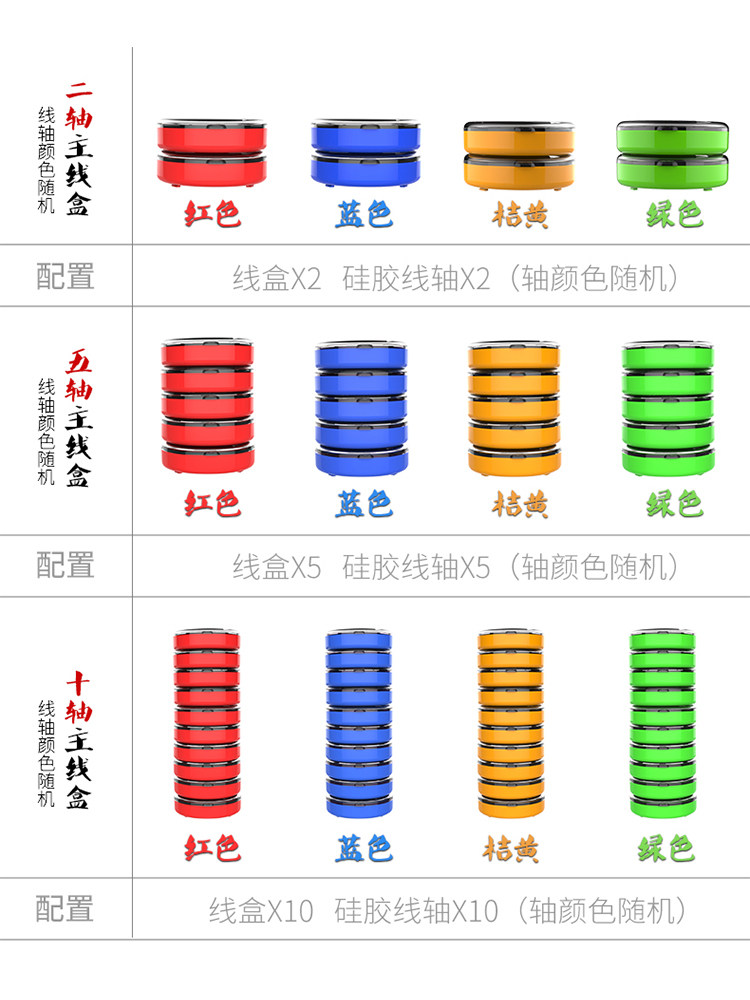 Japan imports fishing rudder silicone multi-functional main line box large spool large fishing line storage box finished main line group fishing