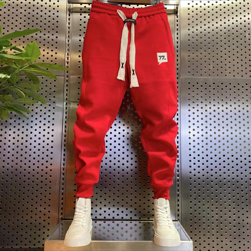 Casual Pants Spring Men's Korean Style Trendy Sports Long Pants Internet Celebrity Brand Versatile Thickened Jogger Sweatpants Men's Trousers