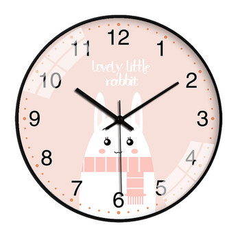 Cartoon Style Creative Clock Wall Clock Living Room Modern Simple Decoration Home Children's Room Bedroom Silent Quartz Clock