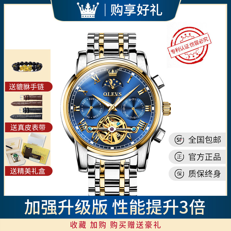 Swiss Yamanini Watches Men's Mechanical Watch  Brands Hollowed-out Waterproof Luminous Business Men Watch Watches
