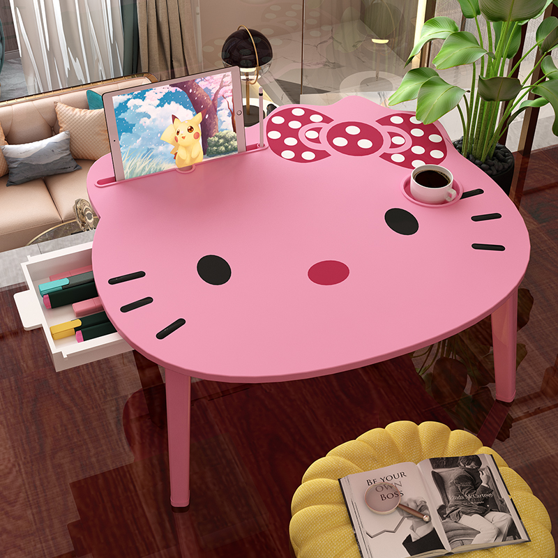 Floor table small low table floor bedroom small sitting on the ground to eat simple book table home with foldable blanket