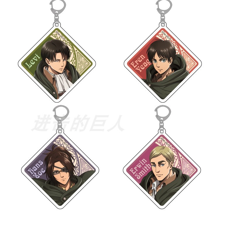 Attack on Titan Titan Festival Eren Jaeger Hanji Zoe Levi Acrylic Keychain Pendant in Stock Attack on Titan Titan Festival Eren Jaeger Hanji Zoe Levi Acrylic Keychain Pendant in Stock