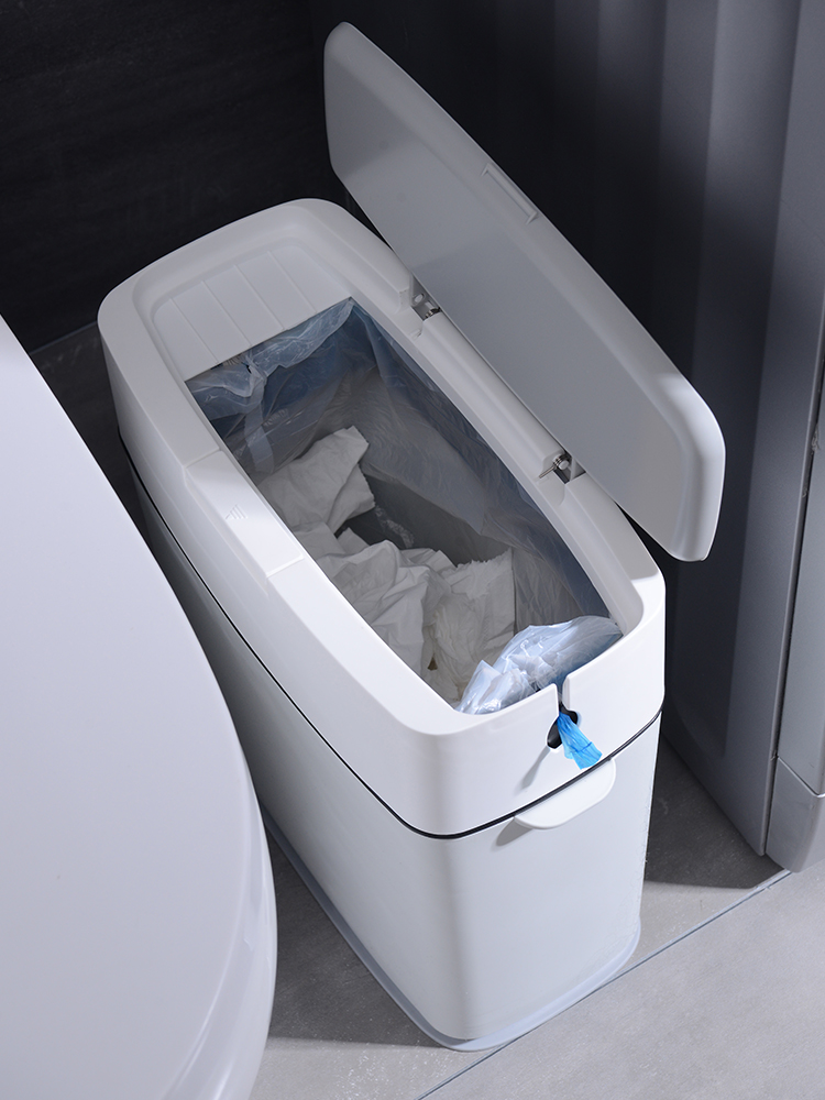 Xijiajia drawstring trash can large-capacity office light luxury toilet paper basket convenient packaging one-click kitchen