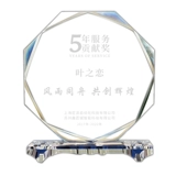 Творческие хрустальные трофейные медали Слава пенсионные сувениры отправляют товарищей -в -армии доктора почетная карта