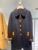 (Light luxury Queen sara) wool orange coat 168Y