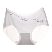 Catman Ice Silk Panties Womens Seamless Breathable Ultra-Thin Mask Pants Summer Thin Cotton Antibacterial Girls Briefs