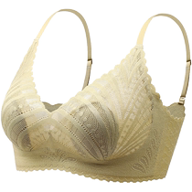 Catman Underwear Womens 2024 Summer New Big Breast Push-up Top Bra Without Wires Anti-Sagging Rabbit Ear Cup Thin Bra