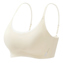 Catman student underwear womens summer thin large-breasted and small-breasted no-wire beauty vest sports shock-proof seamless bra