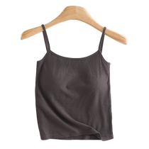 Catman camisole with breast pads for women fashionable and trendy bra all-in-one bottoming anti-exposure top