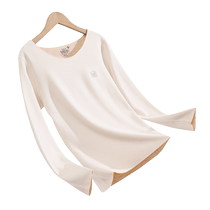 Catman Thermal Underwear Womens Autumn and Winter Round Neck Bottoming Shirt German Velvet Heating Antibacterial Autumn Clothes and Autumn Pants Set