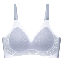 Catman underwear womens summer thin anti-sagging side breasts small chest push-up beautiful back bra seamless bra no steel ring