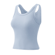 Catman camisole womens 2024 new summer outer wear and inner wear cover breasts sleeveless solid color anti-exposure top