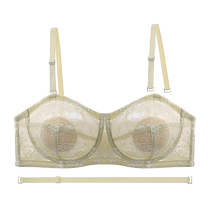 Catman ultra-thin big breasts show small non-slip strapless tube top bra for women with soft steel ring to prevent sagging and beautiful back bra