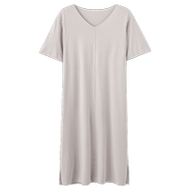 Catren Maternity Home Skirt Nursing Skirt with Breast Pad Summer Pajamas Postpartum Confinement Clothes Maternity Room Maternity Long Skirt