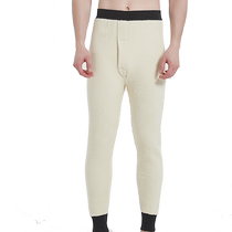 Catman long johns for men plus velvet and thickening Northeast minus 40 degree cold-proof pants heated knee pads wool warm pants for men