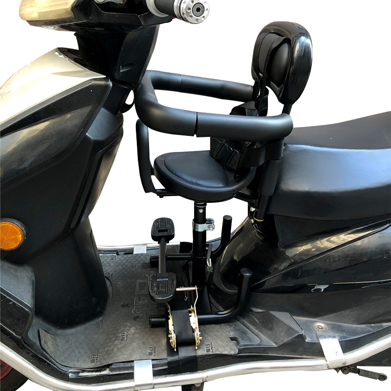 Electric car child seat front baby safety baby car seat electric car seat bench heightened shock-absorbing electric scooter