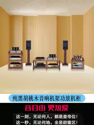 Power amplifier cabinet All rack sound frame power amplifier frame solid wood rack thick simple professional audio cabinet equipment cabinet