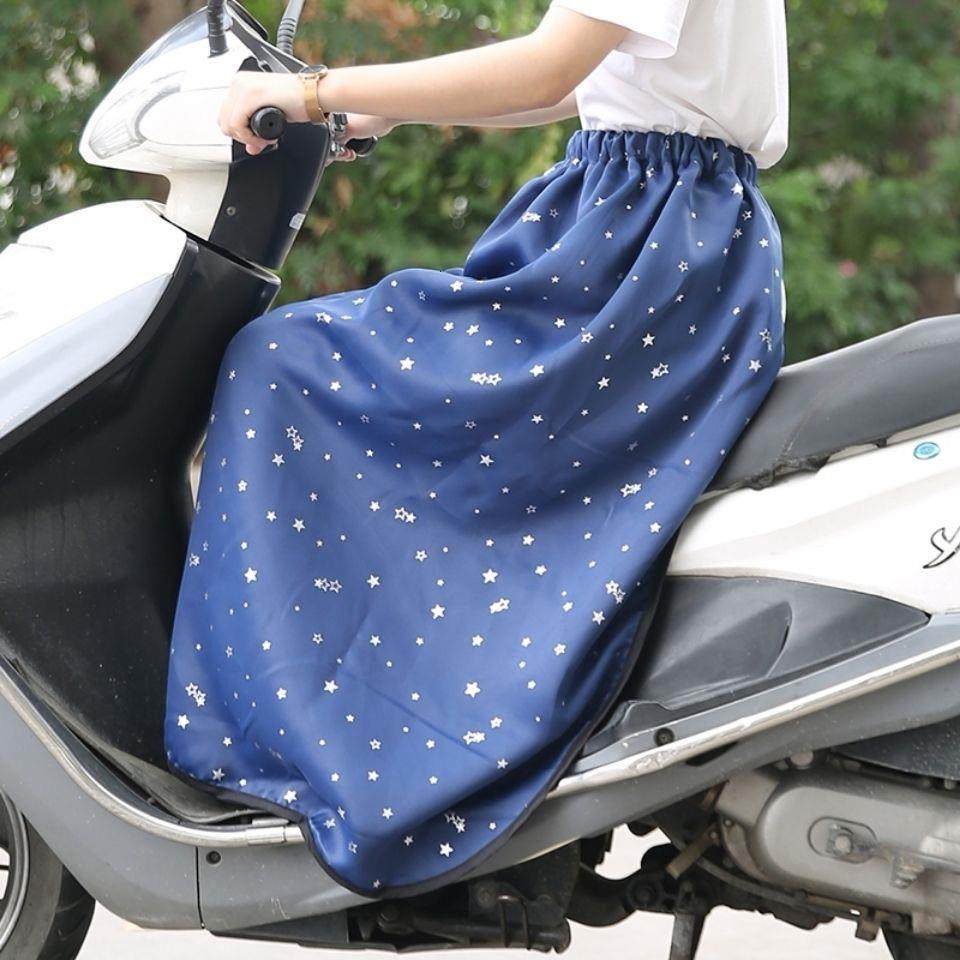 Cycling windproof skirt sun protection and warmth artifact electric car cover skirt bicycle sun protection skirt spring and autumn plus velvet windshield skirt