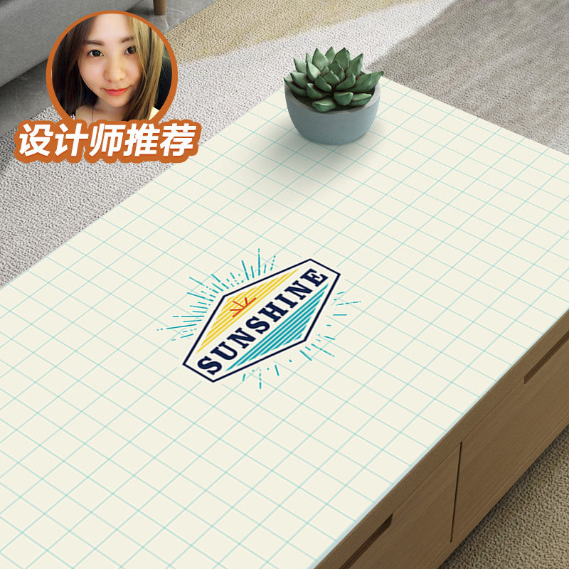 Printed tablecloth modern light luxury waterproof oil-proof anti-scald printing thick dining table mat TV cabinet cover cloth Nordic coffee table mat