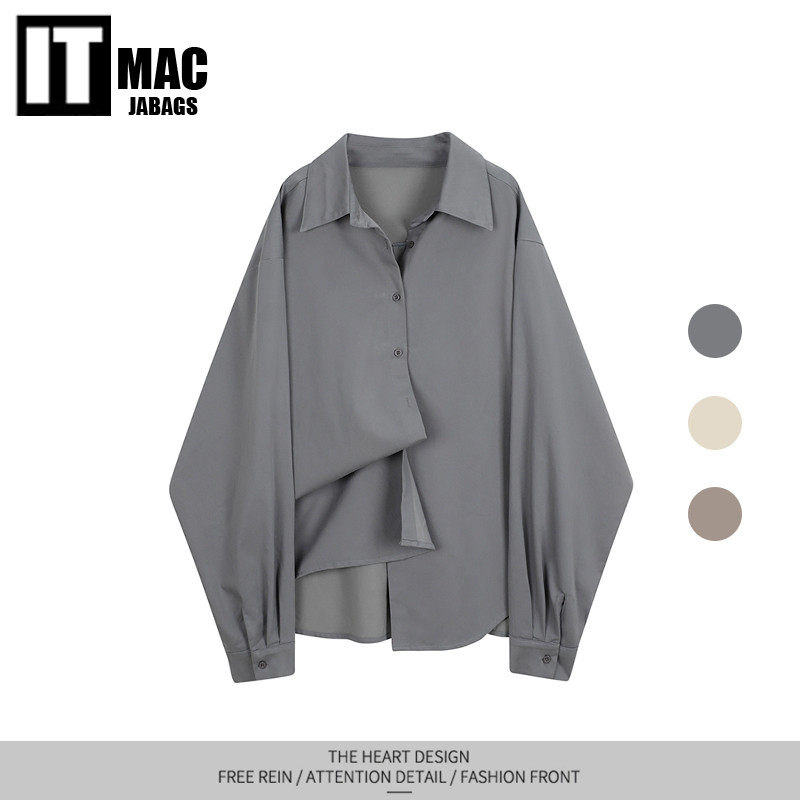 Brand Discount Long Sleeve Shirt Woman Design Sensation Small Crowd Spring Autumn Comeback Lukewarm Wind Shirt Jacket Tide