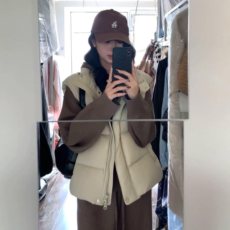 2026 Early Autumn New Style Puffy Vest for Women, Cotton-Padded Loose Fit Layered Lightweight Sleeveless Jacket 2026 Early Autumn New Style Puffy Vest for Women, Cotton-Padded Loose Fit Layered Lightweight Sleeveless Jacket