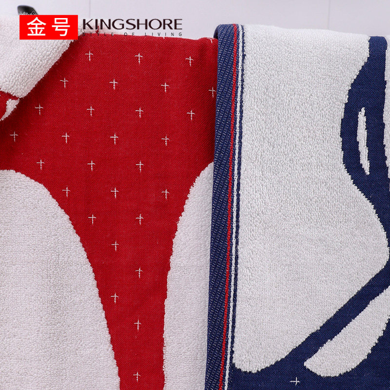 Gold Gauze Bath Towel Thin Summer Couple Cotton Soft Absorbent Haircut Cute Miffy Rabbit Men and Women Take a Bath