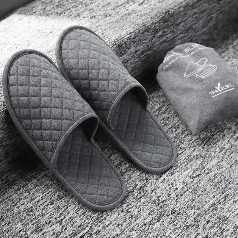 Travel portable slippers for men and women travelling to non-slippers for guests cotton slippers not disposable