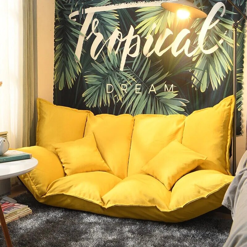 Sloth sofa Couch Tatami Ground Creativity Sofa Small Family Type Balcony Bedroom Bedside Simple Folding Mesh Red Sofa