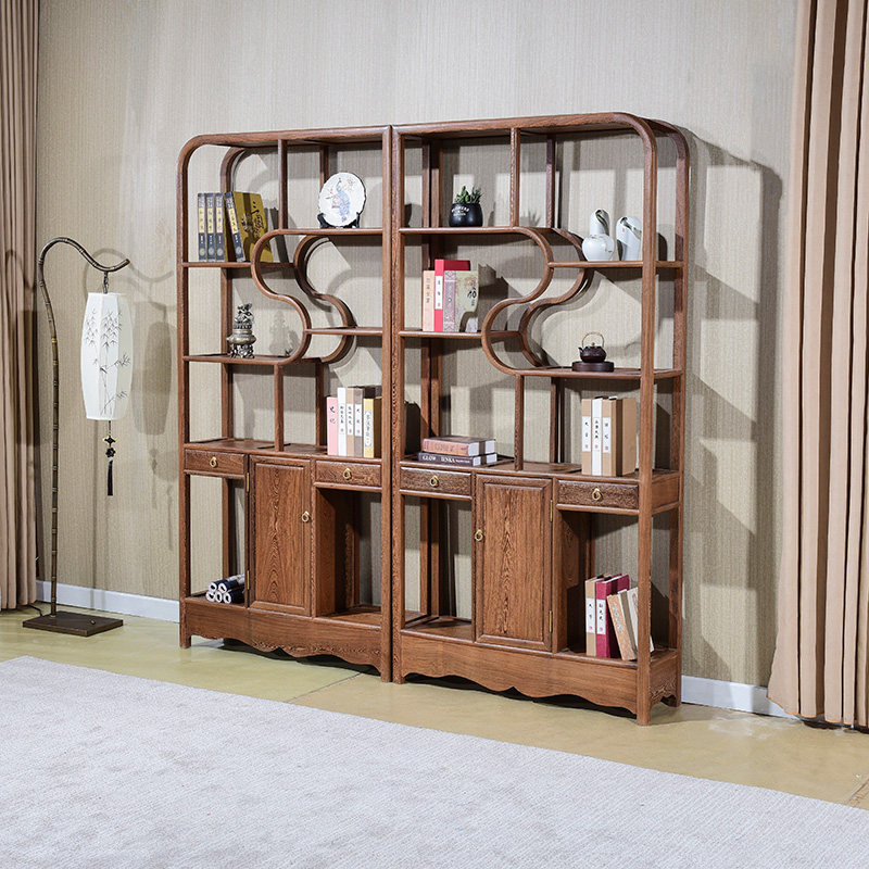 Yunqiwei Mahogany Furniture Wenge Duobao Pavilion Display Rack Bogu Rack Solid Wood Shelf Antique Rack