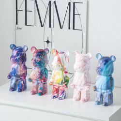 Cartoon Ceramic Violent Bear Desktop Decoration, Light Luxury Modern Creative Living Room Tv Cabinet Decoration, Wine Cabinet, Entrance Hall Ornament