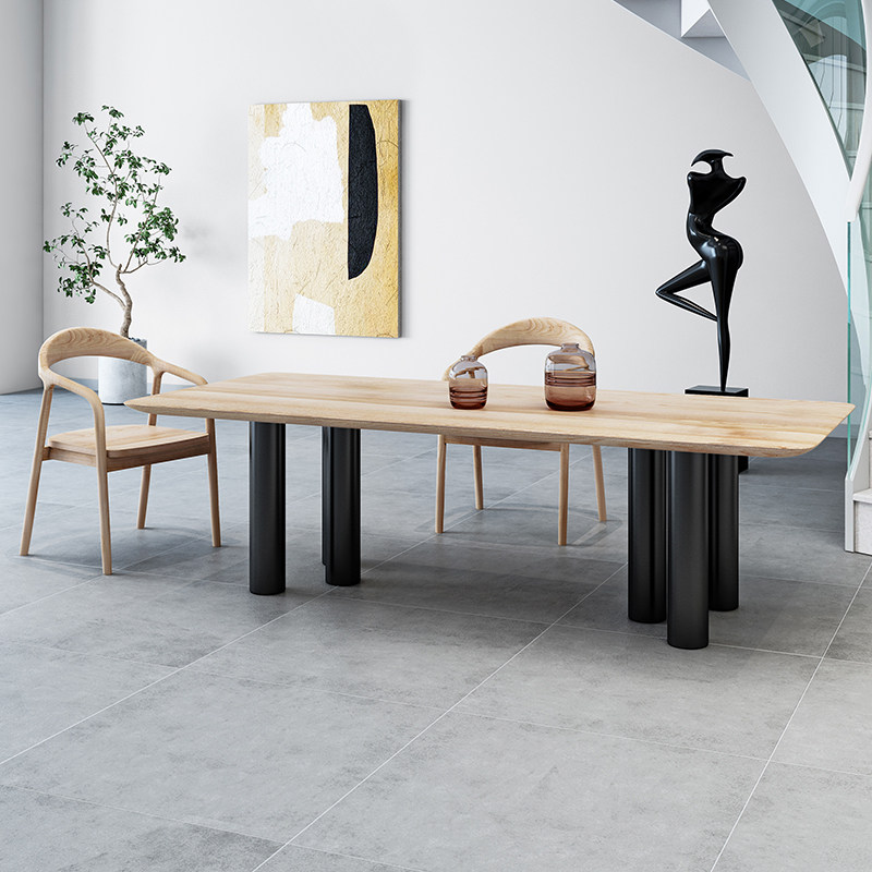 Shu decoration loft conference table workbench office negotiation table simple home ash wood desk computer desk dining table