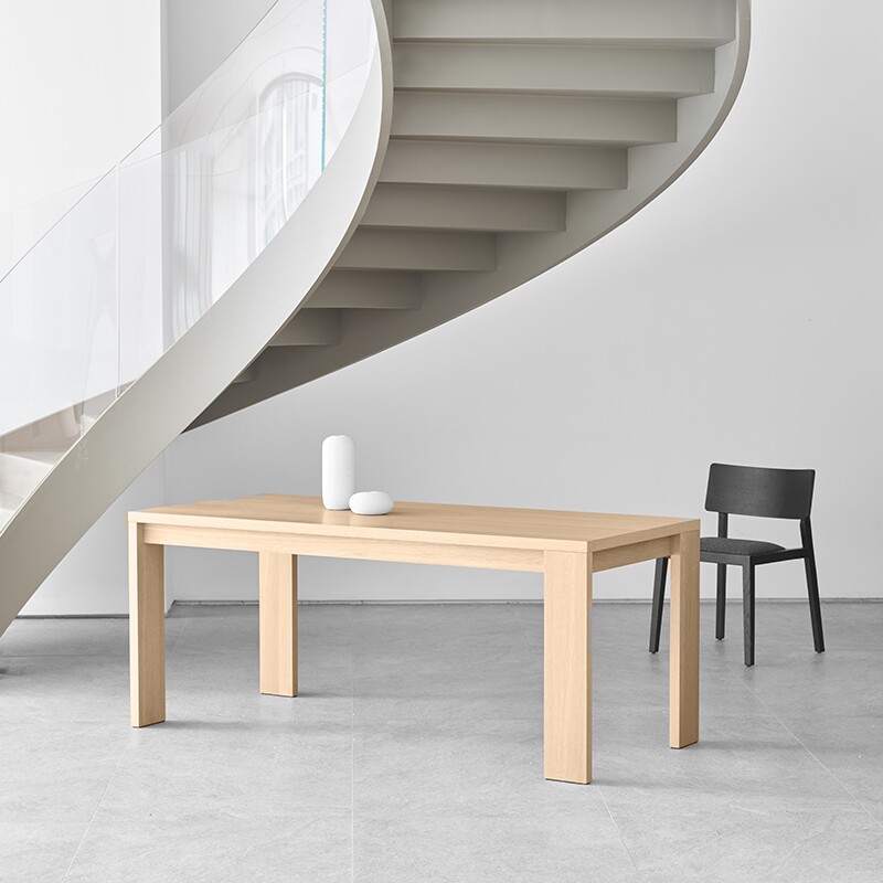 Shu Decoration Water-based Paint Simple Elm Dining Table Office Writing Desk Conference Table Home Ash Wood Desk Computer Desk