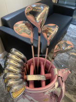 Golf clubs HONMA red horse complete set of water-inducing flowers HT-07L womens set of second-hand exhibition clubs