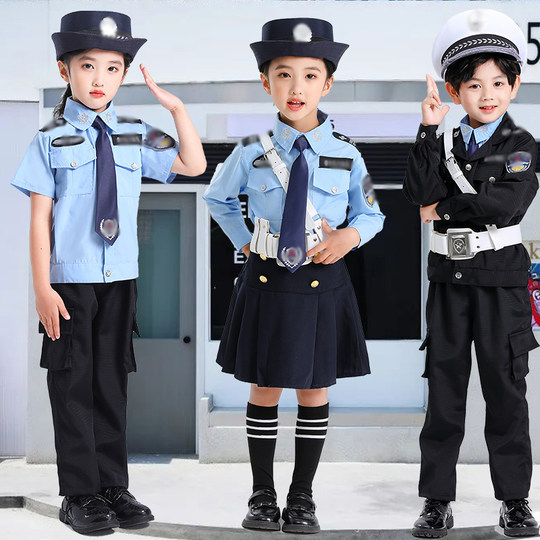 Ropa de policía para niños, uniformes de policía, juegos de juguetes, uniformes de policía, disfraces de policía de tráfico, uniformes y equipamiento de tráfico