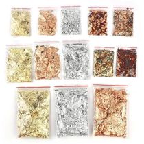 IItation Gold Sliver Copper Foil Sequins Glitter Craft Leaf