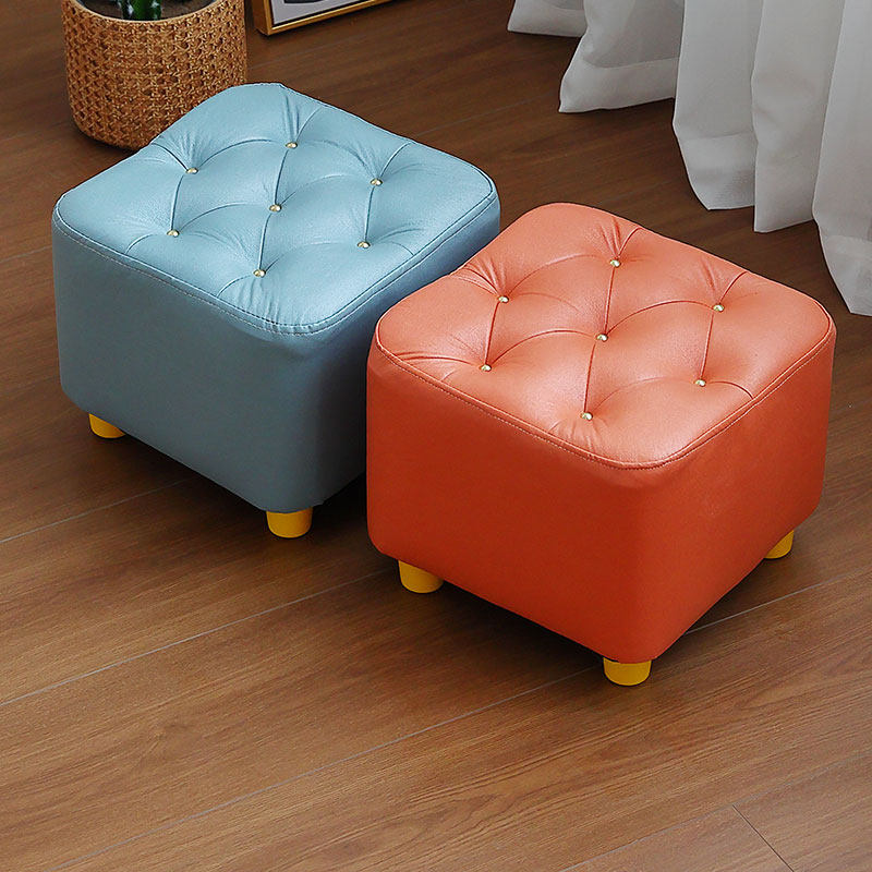 Light luxury small stool home door change shoe stool living room coffee table stool low stool technology cloth sofa foot pier bench