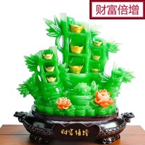 Moving Wenju Gifts Wealth Doubled Bamboo Ornaments Creative Crafts Caicai Living Room Decoration Office Shop Wind