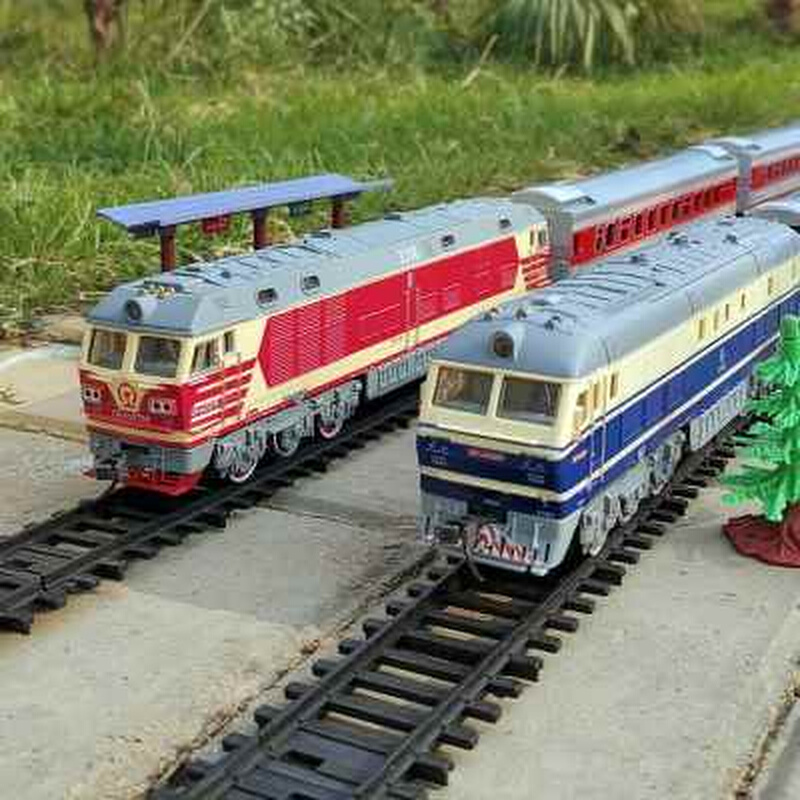 Endeavour Dongfeng Extra-long Emulation Electric Track Steam High-speed Rail Green Leather Small Fire Car Model Child Male And Female Toys-Taobao