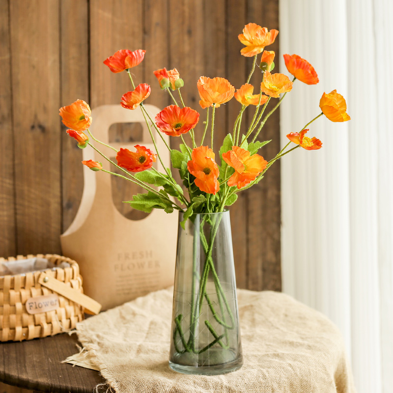 In the wild iceberg poppies simulation bouquet poppy living room table fake flower decoration decorative flower shooting props