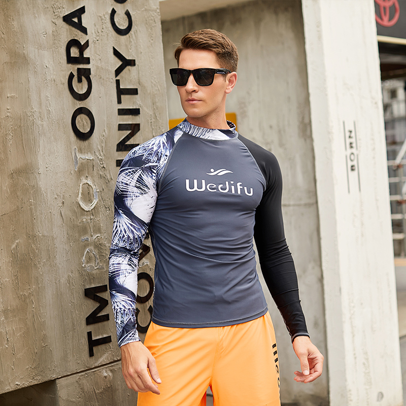 Weddiff Dive Dress Men Surf Dry Dry Sun Protection Sun Dry Sleeve Swimsuit Groups Conservative Snorkel Clothes