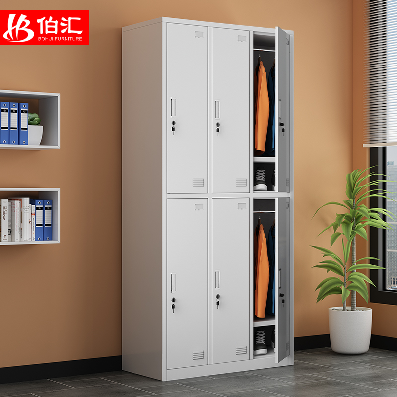 Six Doors Locker LOCKER IRON STAFF CABINET OFFICE SCHOOL BATHROOM CHANGE WARDROBE BEAUTY SALON STORE STORAGE LOCKERS STORAGE LOCKERS