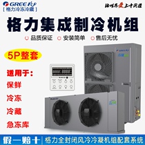 Gree cold storage complete set of equipment refrigeration unit 3p compressor unit all-in-one evaporator chiller
