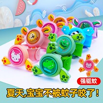 Anti-mosquito bracelet children female mosquito repellent artifact snap ring glowing rotating cute cartoon baby baby portable watch