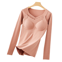 Maoren Pregnant Women Autumn Clothes and Autumn Pants Set Bra-free Large Size Postpartum Breastfeeding Special Autumn and Winter Thermal Underwear