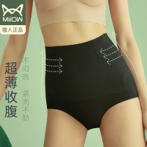 Cat underwear women high waist waist lift belly pants shaped waist belly strong summer thin skinny